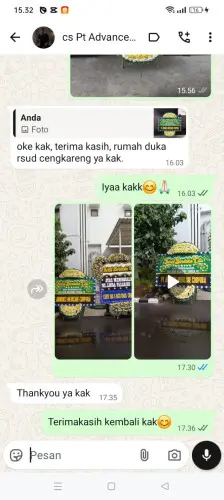 Testimonial Papan Bunga Pernikahan pematang siantar