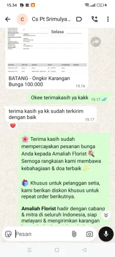 Testimonial Papan Bunga pematang siantar