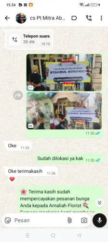 Testimonial Papan Bunga pematang siantar