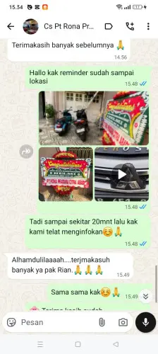 Testimonial Papan Bunga pematang siantar